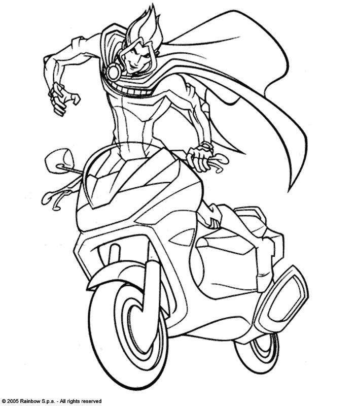 coloriage winx brandon